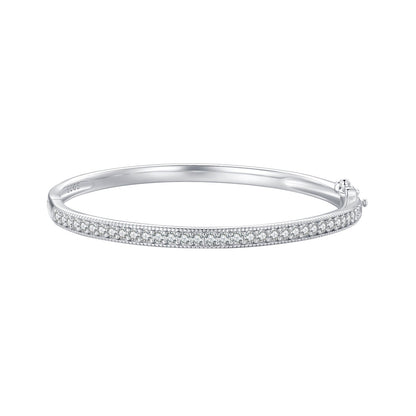 Bracelet 925 silver pavé CZ bangle, women’s size 17.0 mm, brand Bids.com on Tampa Home & Garden Store