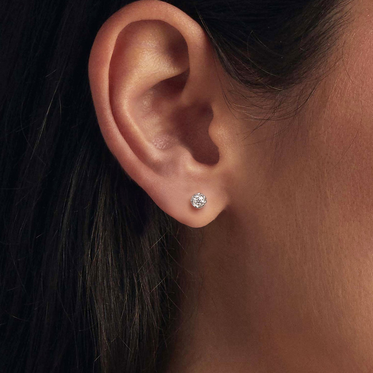 Moissanite stud earrings in 925 sterling silver 0.5ct for women by Bids.com on Tampa Home & Garden Store