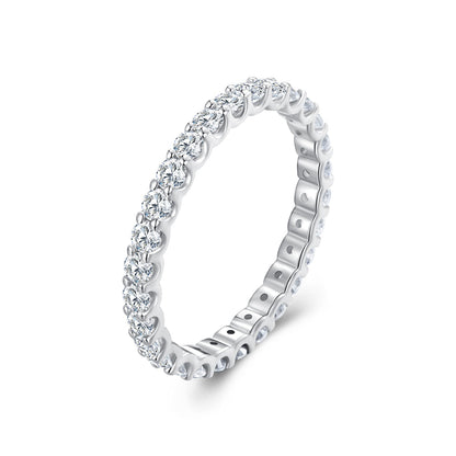 S925 Sterling Silver Moissanite Ring size 9 by Bids.com on Tampa Home & Garden Store