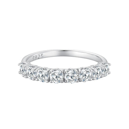 925 Sterling Silver Plated Moissanite Ring for Women, size 5, by Bids.com on Tampa Home & Garden Store