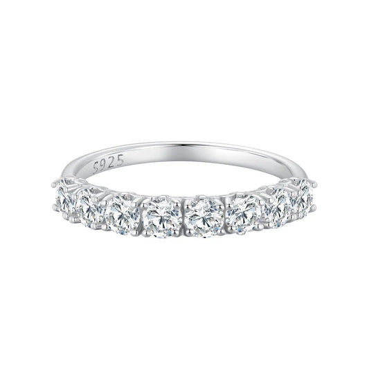 925 Sterling Silver Plated Moissanite Ring for Women, size 5, by Bids.com on Tampa Home & Garden Store