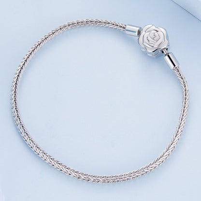 Bracelet 925 sterling silver pavé CZ, 17cm, rose clasp by Bids.com on Tampa Home & Garden Store