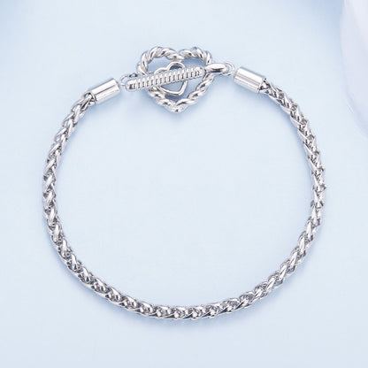 Bracelet 925 sterling silver 3.0mm plated platinum, women's size 17, brand Bids.com on Tampa Home & Garden Store