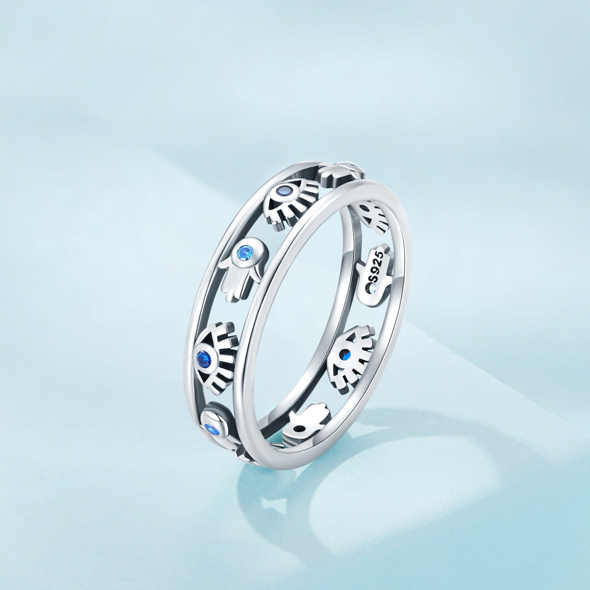 Sterling silver oxidized ring with pavé CZs size 6 for women by Bids.com S925 on Tampa Home & Garden Store