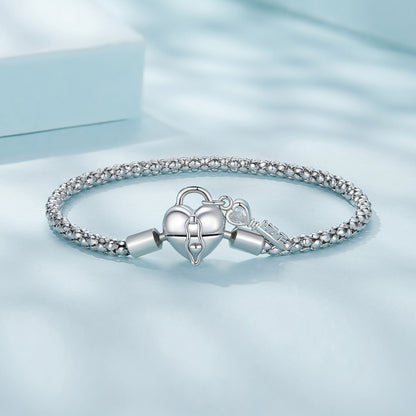 Sterling silver pave CZ bracelet with heart clasp and charm, size 17.0 for women, Bids.com on Tampa Home & Garden Store