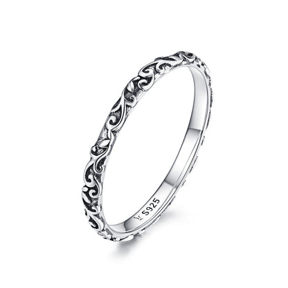 925 Sterling Silver Women's Ring size 6 with intricate scrollwork pattern by Bids.com on Tampa Home & Garden Store