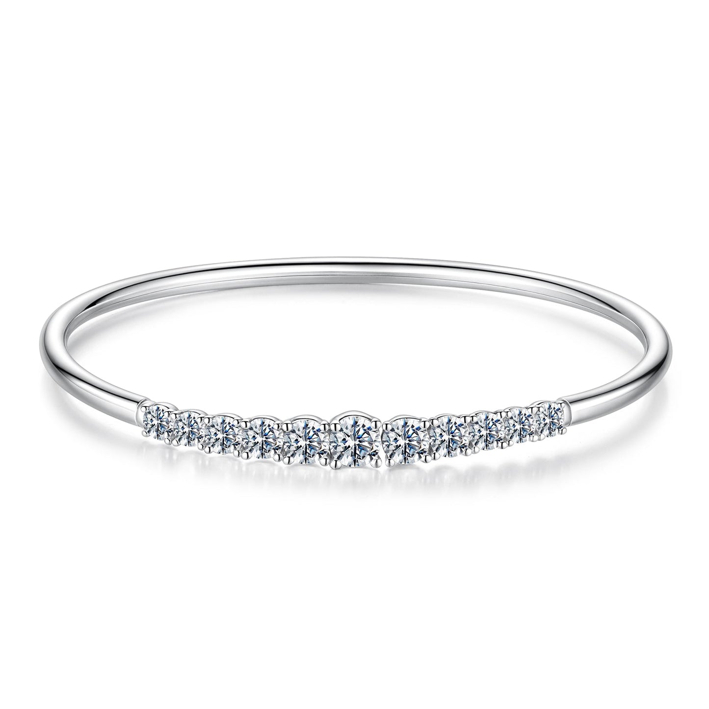Bracelet 925 Sterling Silver & Moissanite, 0.5cm stones for women, by Bids.com on Tampa Home & Garden Store