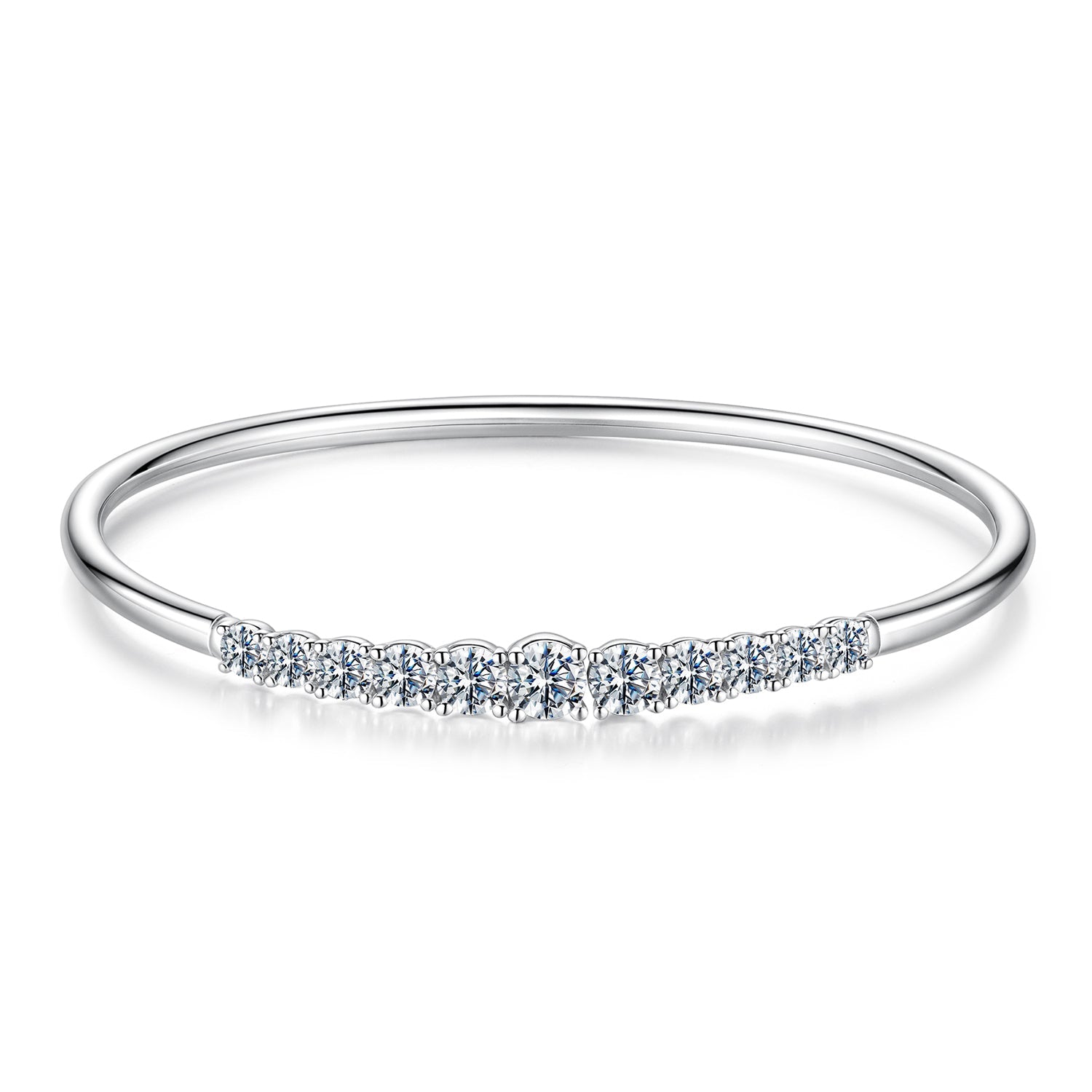 Bracelet 925 Sterling Silver & Moissanite, 0.5cm stones for women, by Bids.com on Tampa Home & Garden Store