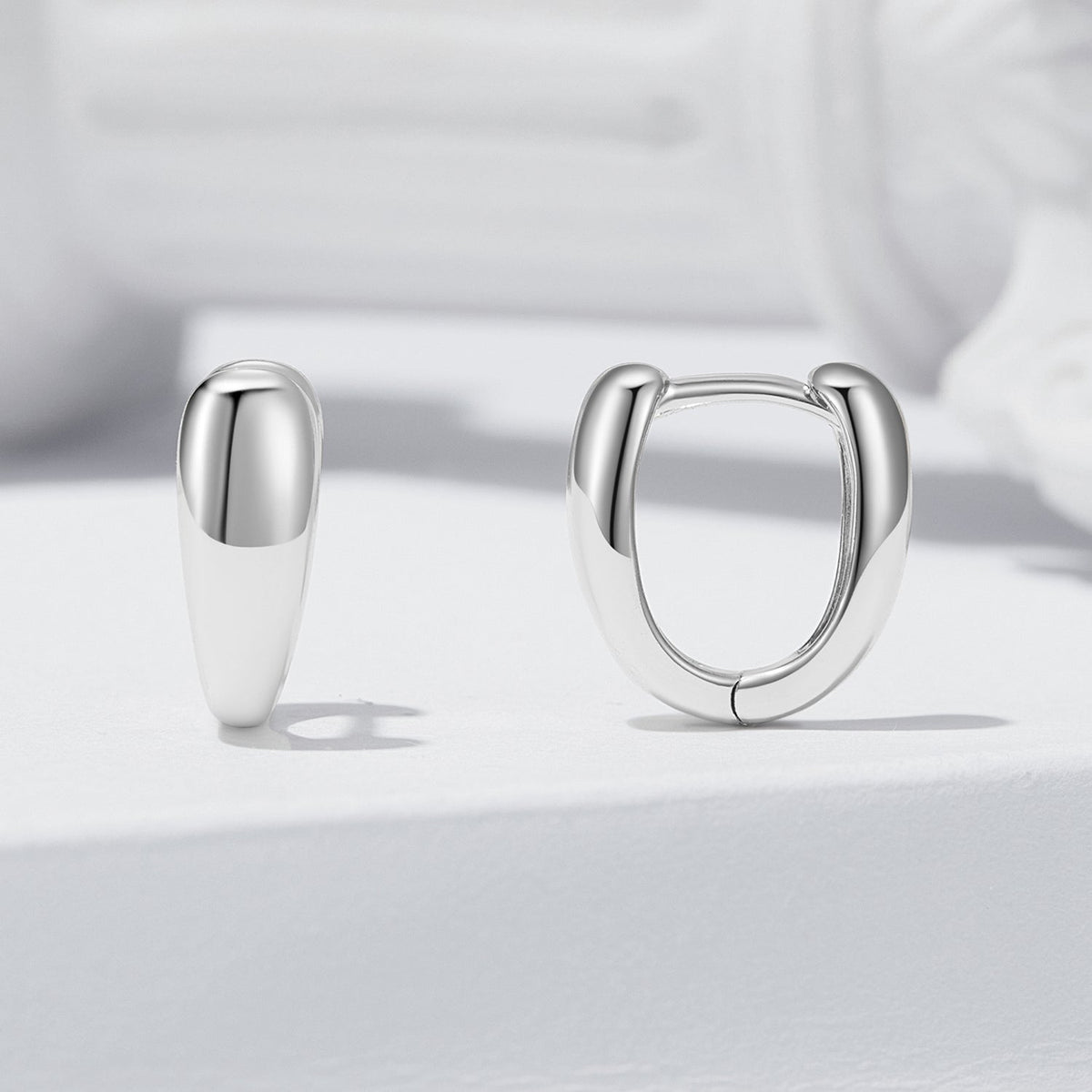 925 Sterling Silver Oxidized Earrings 2pc hoop stud pair for women on Tampa Home & Garden Store on Tampa Home & Garden Store