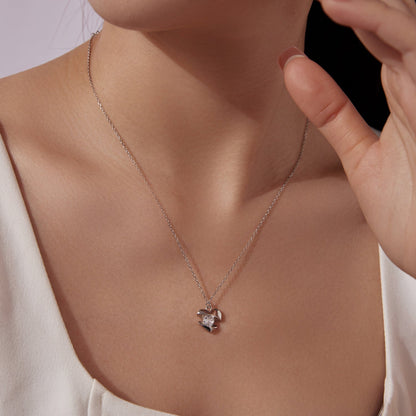 925 Sterling Silver White Gold Plated CZ Necklace with pendant, 40cm+5cm chain, Bids.com on Tampa Home & Garden Store