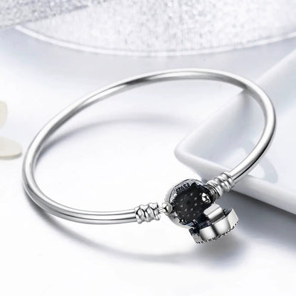 925 Sterling Silver bracelet size 17 for women with round charm and barrel end Bids.com on Tampa Home & Garden Store