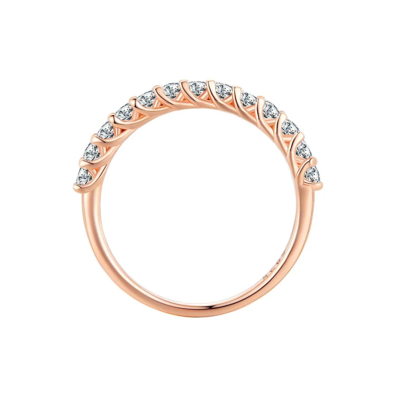 Rose gold moissanite ring 0.03ct, size 6, by Bids.com on Tampa Home & Garden Store