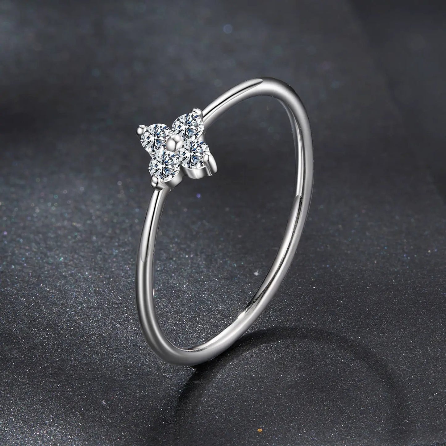 925 Sterling Silver Moissanite Ring size 6 for Women by Bids.com on Tampa Home & Garden Store
