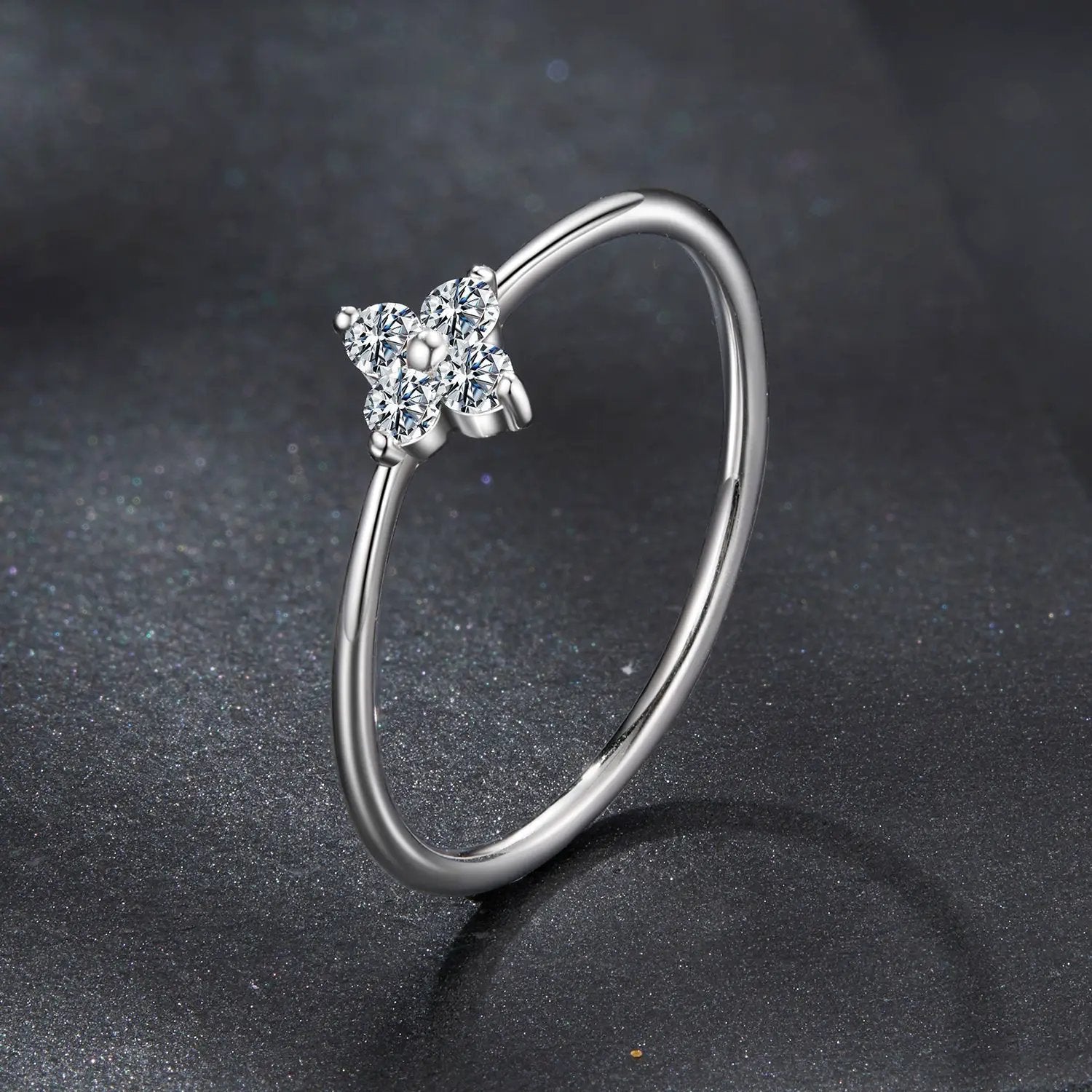 925 Sterling Silver Moissanite Ring size 6 for Women by Bids.com on Tampa Home & Garden Store