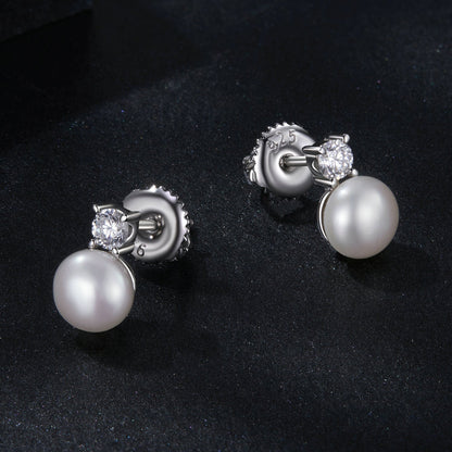 Earrings 925 sterling silver moissanite freshwater pearl, Bids.com with pair of pearl drops on Tampa Home & Garden Store