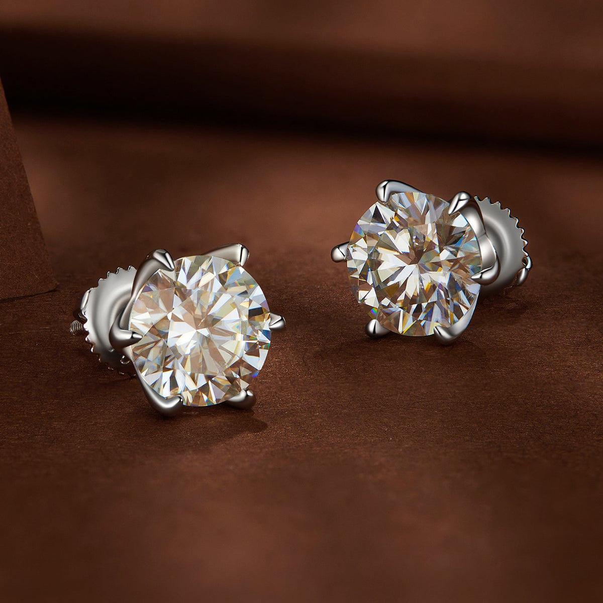 S925 moissanite stud earrings 2.00 ct by Bids.com for women on Tampa Home & Garden Store