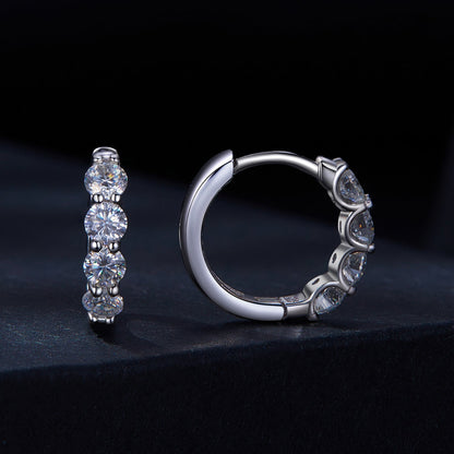925 Sterling Silver Moissanite Earrings 0.1ct Platinum Plated for Women Bids.com on Tampa Home & Garden Store