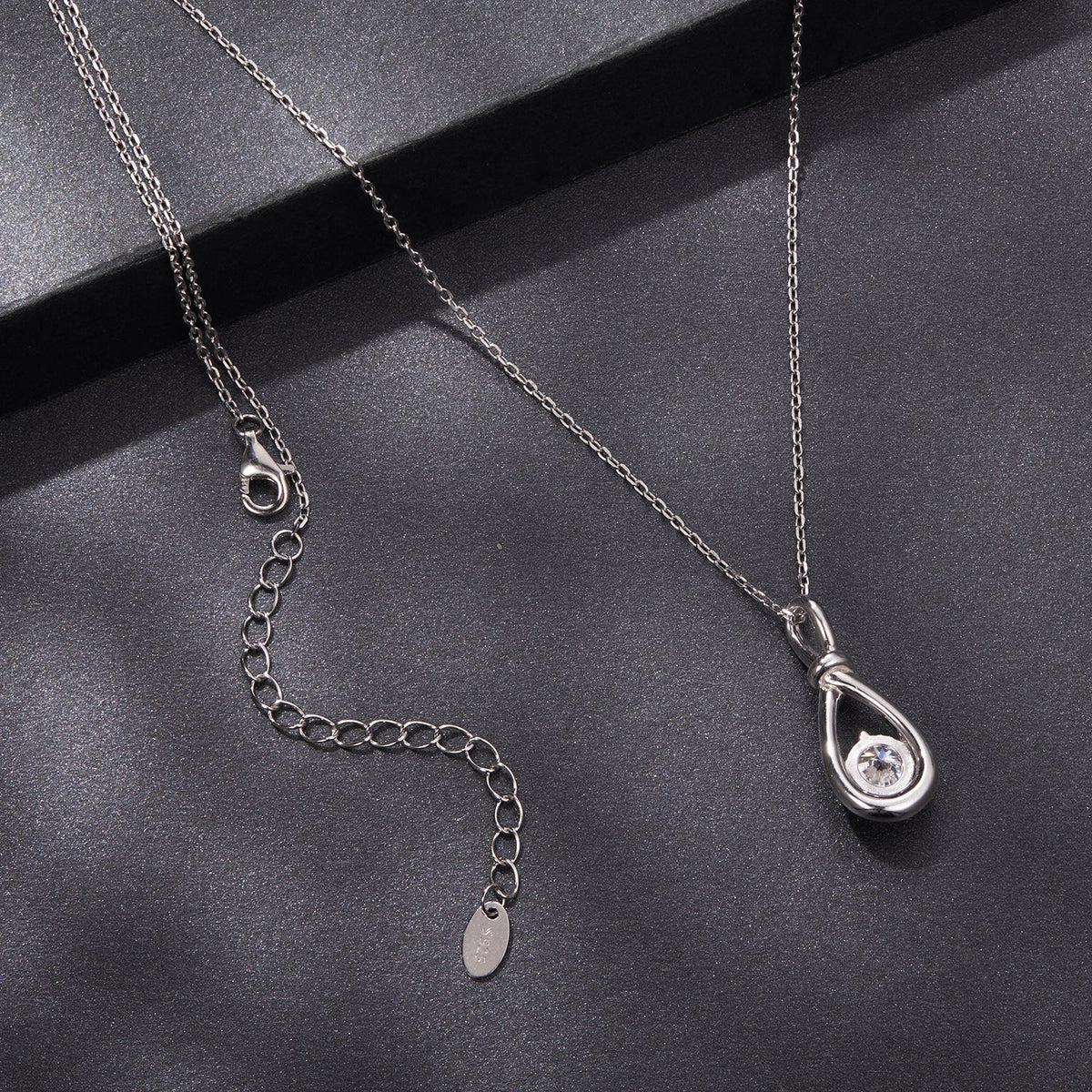 Sterling moissanite necklace 1ct, white gold plated, 40+5cm, Bids.com on Tampa Home & Garden Store