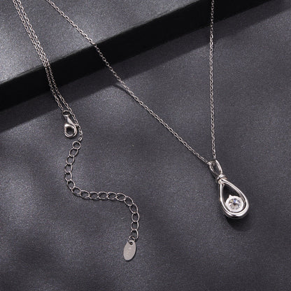 Sterling moissanite necklace 1ct, white gold plated, 40+5cm, Bids.com on Tampa Home & Garden Store