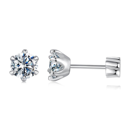 Moissanite stud earrings 0.5ct in 925 sterling silver by Bids.com on Tampa Home & Garden Store