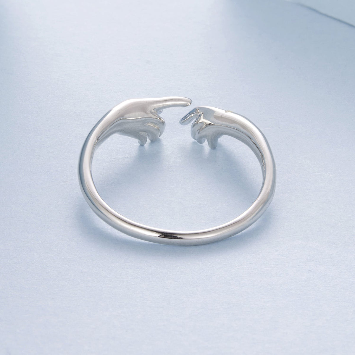 925 Sterling Silver Plated White Gold Ring for Women by Bids.com, open-ended design on Tampa Home & Garden Store