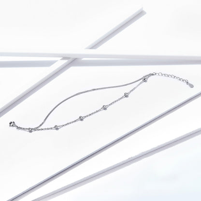 925 Sterling Silver Adjustable 19cm Bracelet for Women by Bids.com with bead accents on Tampa Home & Garden Store