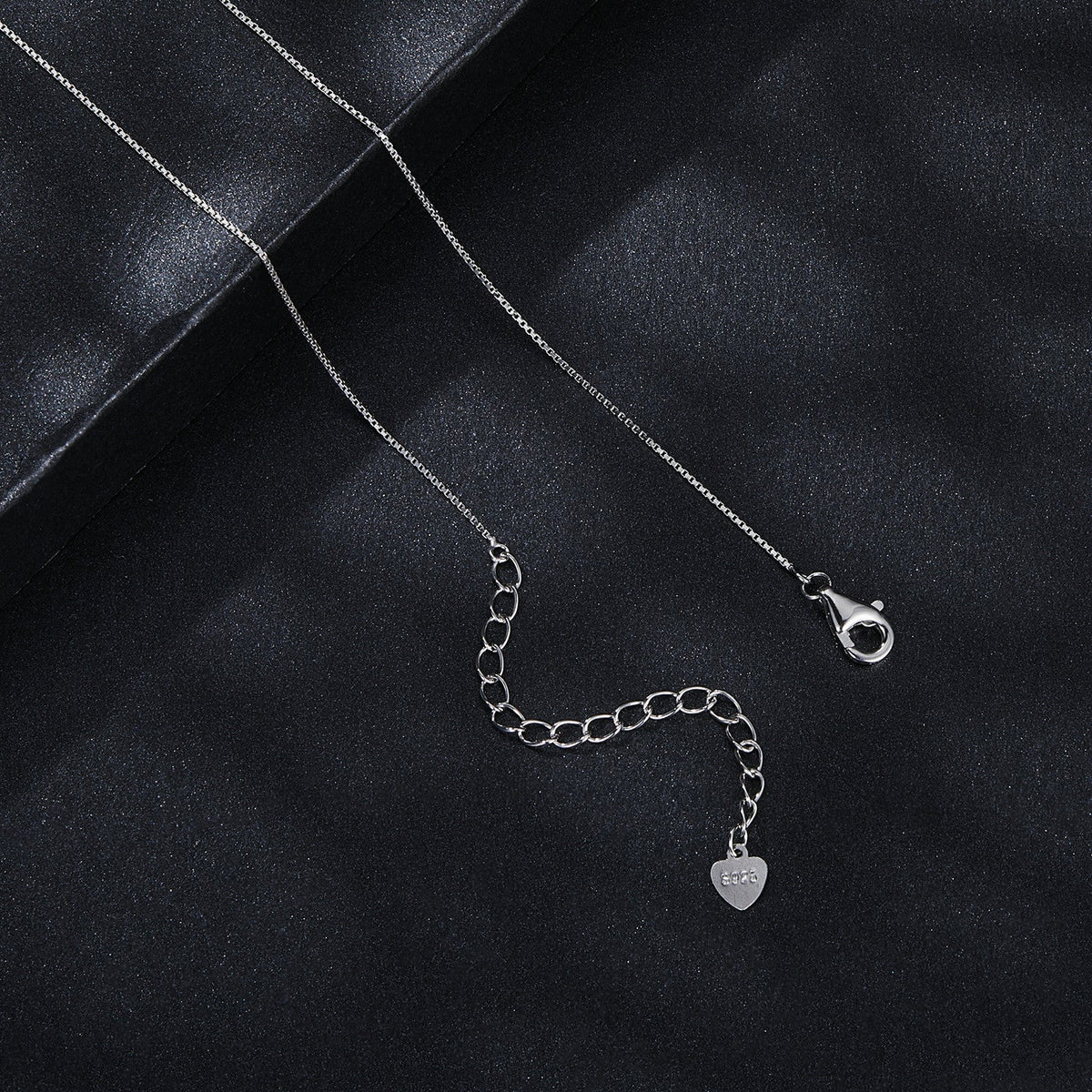 Sterling silver moissanite necklace with pave setting, 450mm chain, lobster clasp, S925 charm on Tampa Home & Garden Store