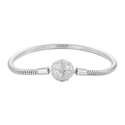 Bracelet 925 Sterling Silver White Gold Plated 17cm CZ Pavé bead by Bids.com on Tampa Home & Garden Store