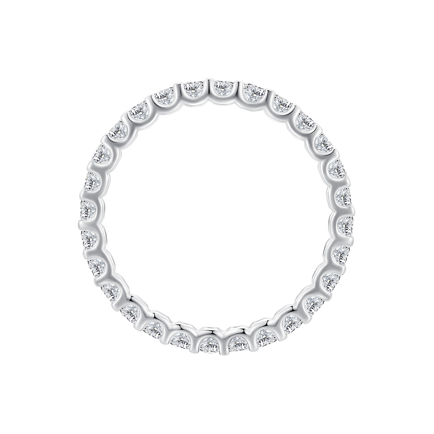 S925 sterling silver moissanite ring size 9 for women, Bids.com, slender band with stones on Tampa Home & Garden Store