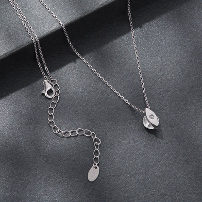 Sterling silver moissanite necklace for women with teardrop pendant, 0.65ct, Bids.com on Tampa Home & Garden Store