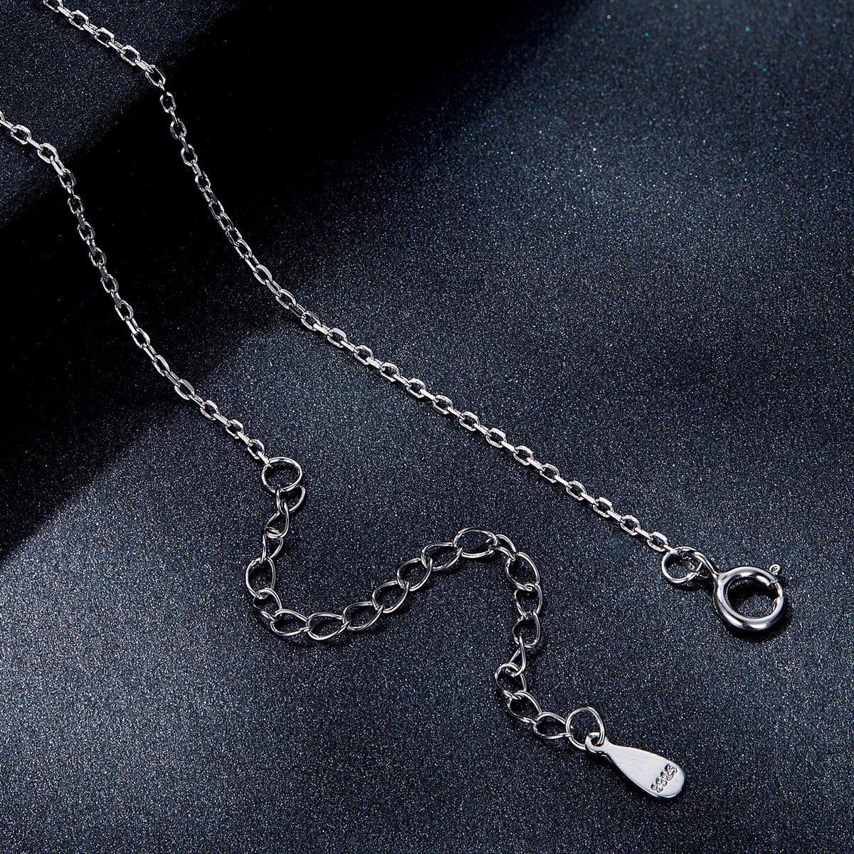 925 Sterling Silver Moissanite Pendant Necklace for Women by Bids.com, 39+5cm platinum plated on Tampa Home & Garden Store
