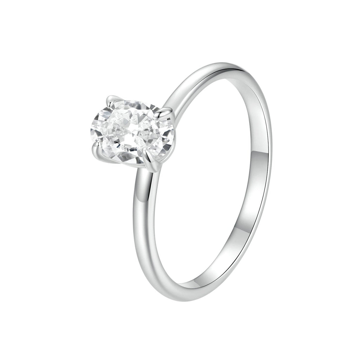 Sterling silver moissanite ring 1ct, size 8 on Tampa Home & Garden Store