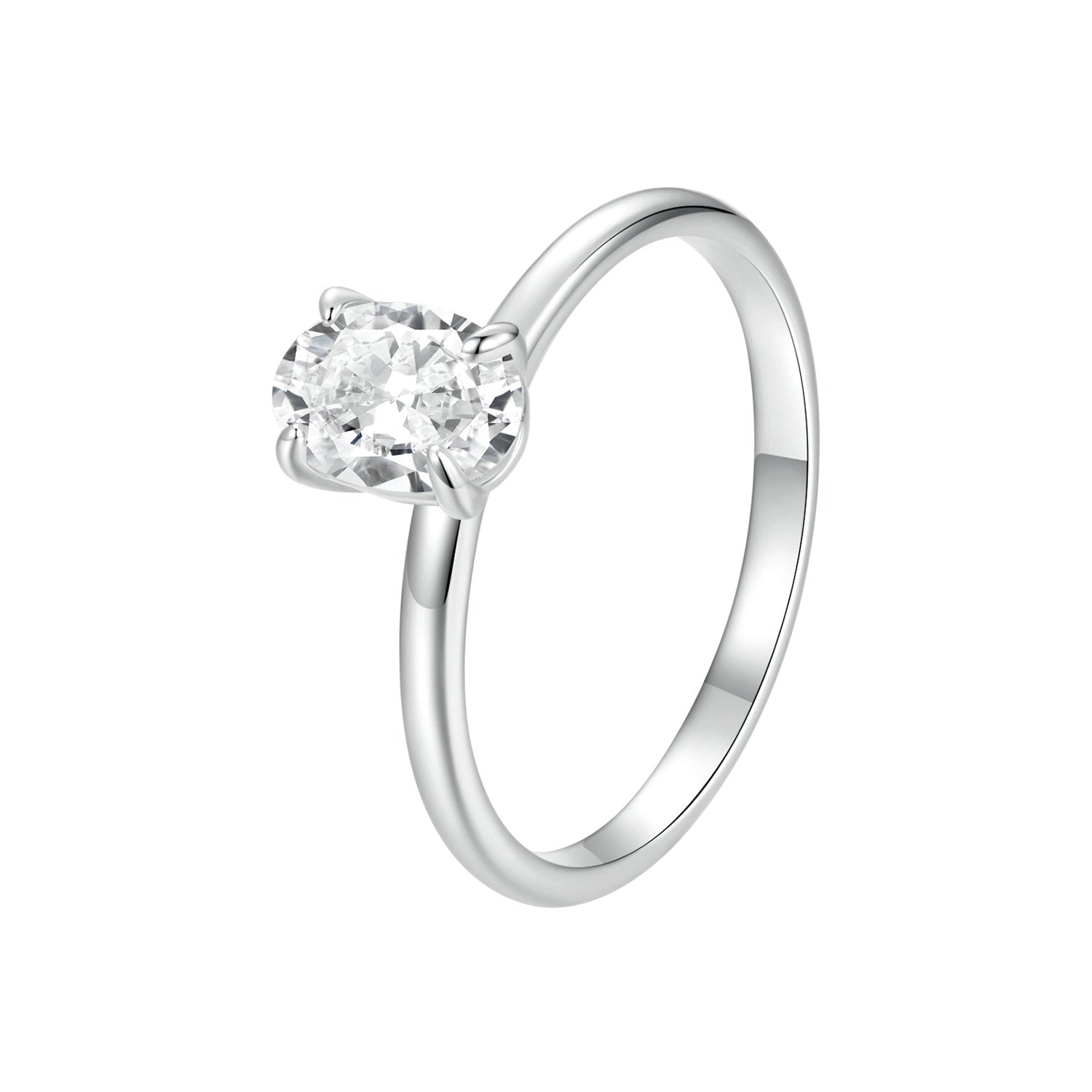 Sterling silver moissanite ring 1ct, size 8 on Tampa Home & Garden Store
