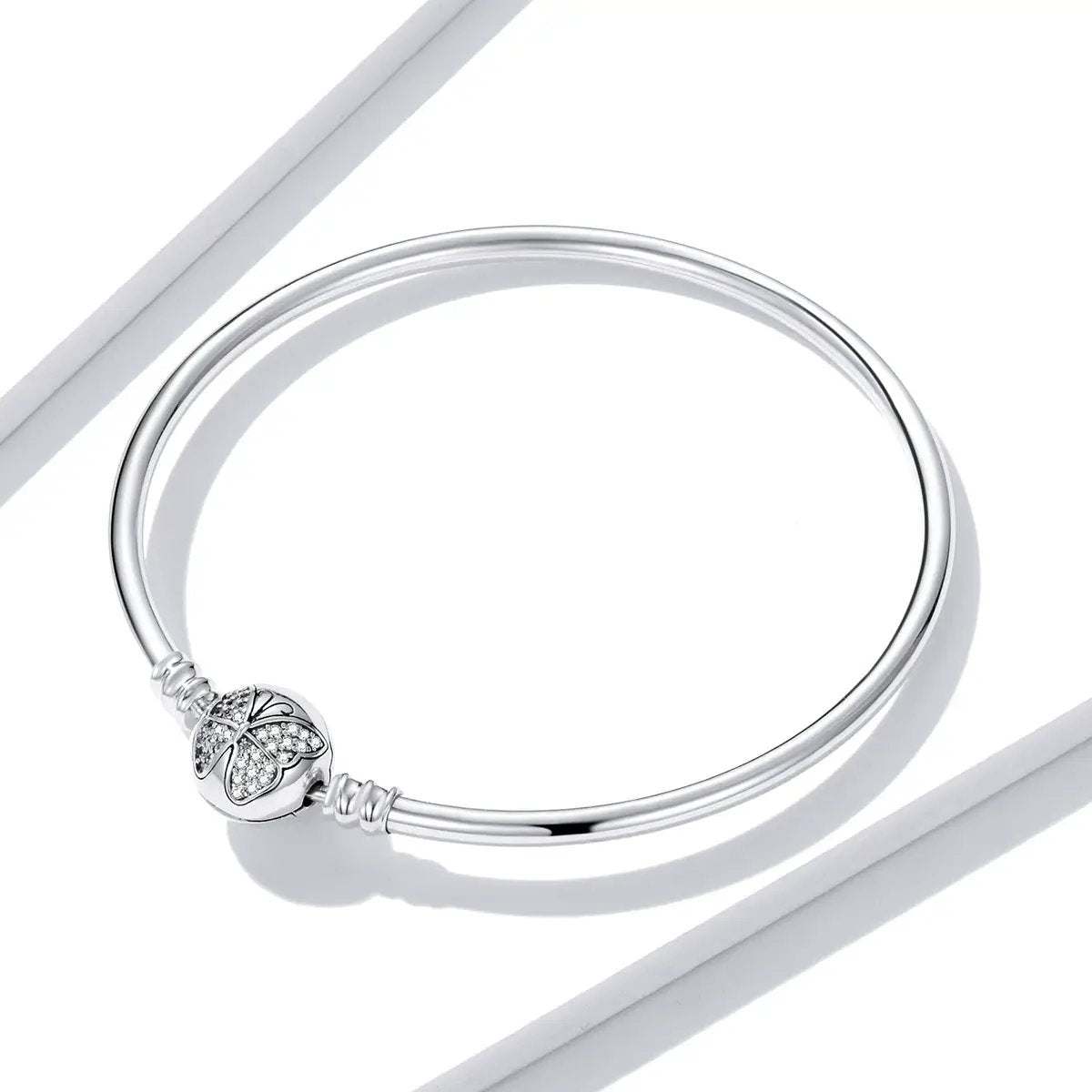 Sterling silver bracelet 17 cm with oxidized CZ butterfly charm Bids.com on Tampa Home & Garden Store