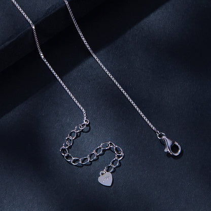 925 sterling silver necklace with slim chain and heart tag 925, lobster clasp on Tampa Home & Garden Store