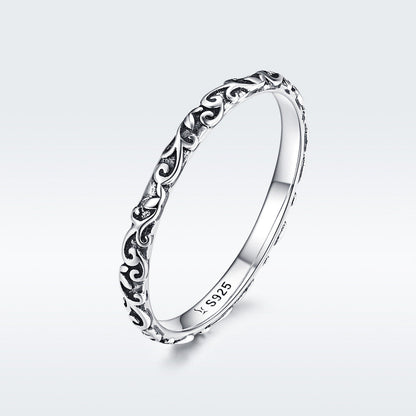 Sterling silver ring size 6 with ornate scroll filigree pattern on Tampa Home & Garden Store