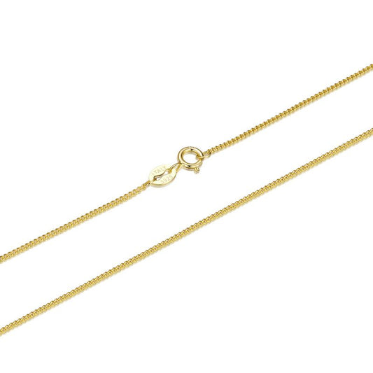 Bids.com men's 45cm gold-tone necklace with curb chain and lobster clasp, S925 tag on Tampa Home & Garden Store