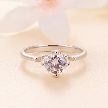 925 Sterling Silver Moissanite Ring, 1.0ct, size 8, by Bids.com on Tampa Home & Garden Store
