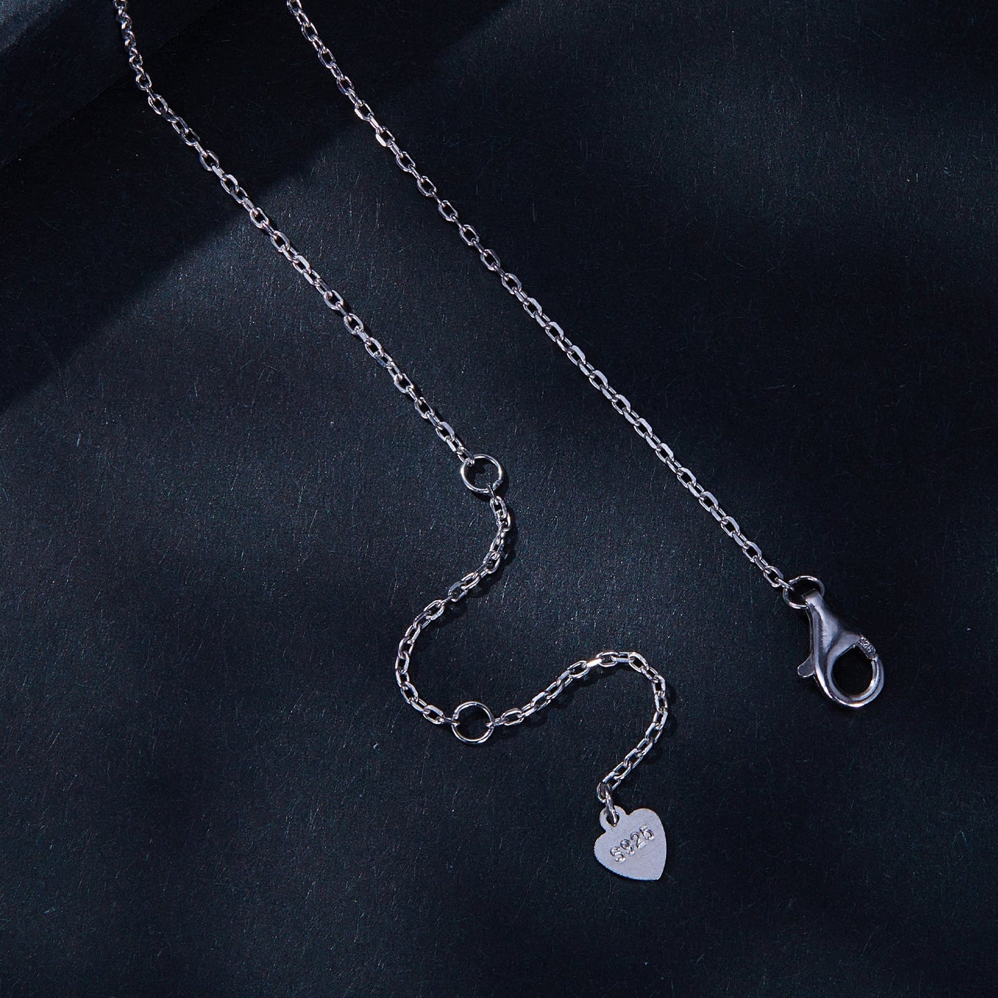 925 sterling silver necklace with lobster clasp and S925 heart charm on Tampa Home & Garden Store