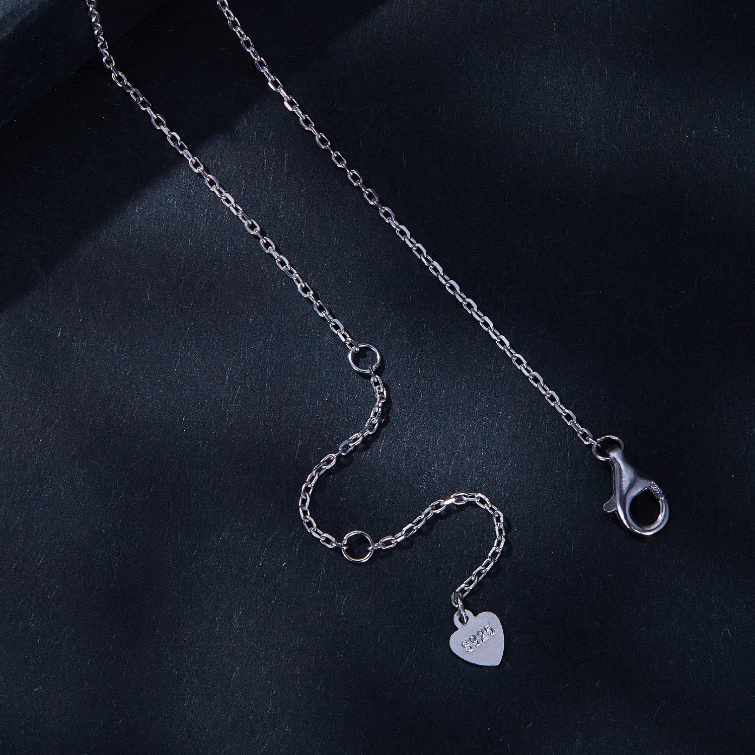 925 sterling silver necklace with lobster clasp and S925 heart charm on Tampa Home & Garden Store