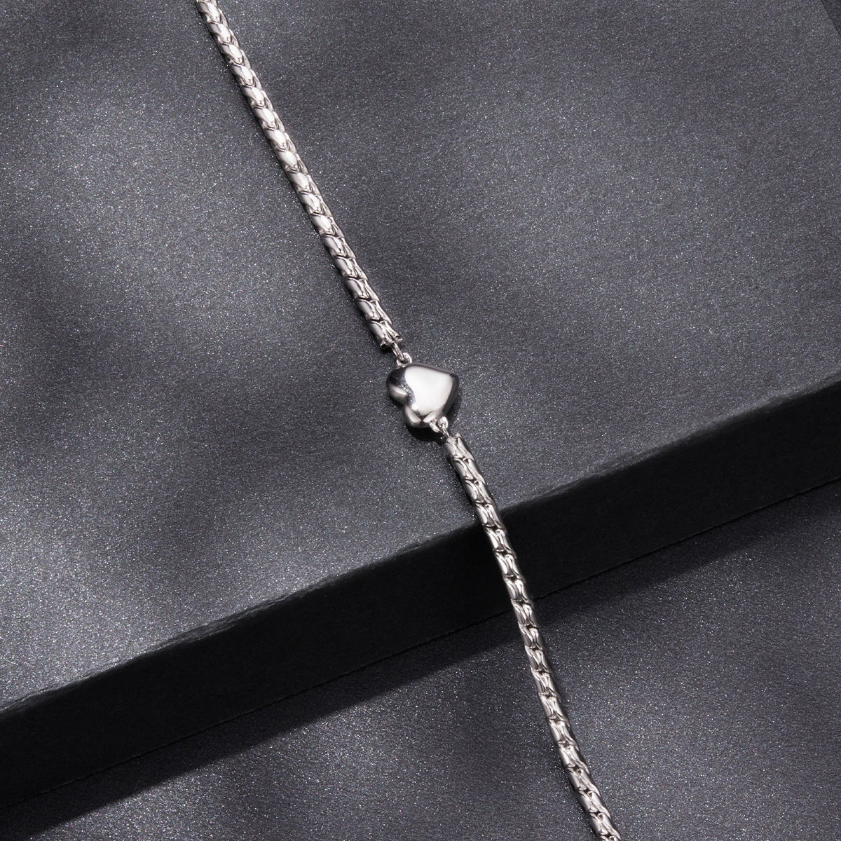 925 Sterling Silver Moissanite Heart Bracelet for Women by Bids.com, silver chain length 15+6cm on Tampa Home & Garden Store