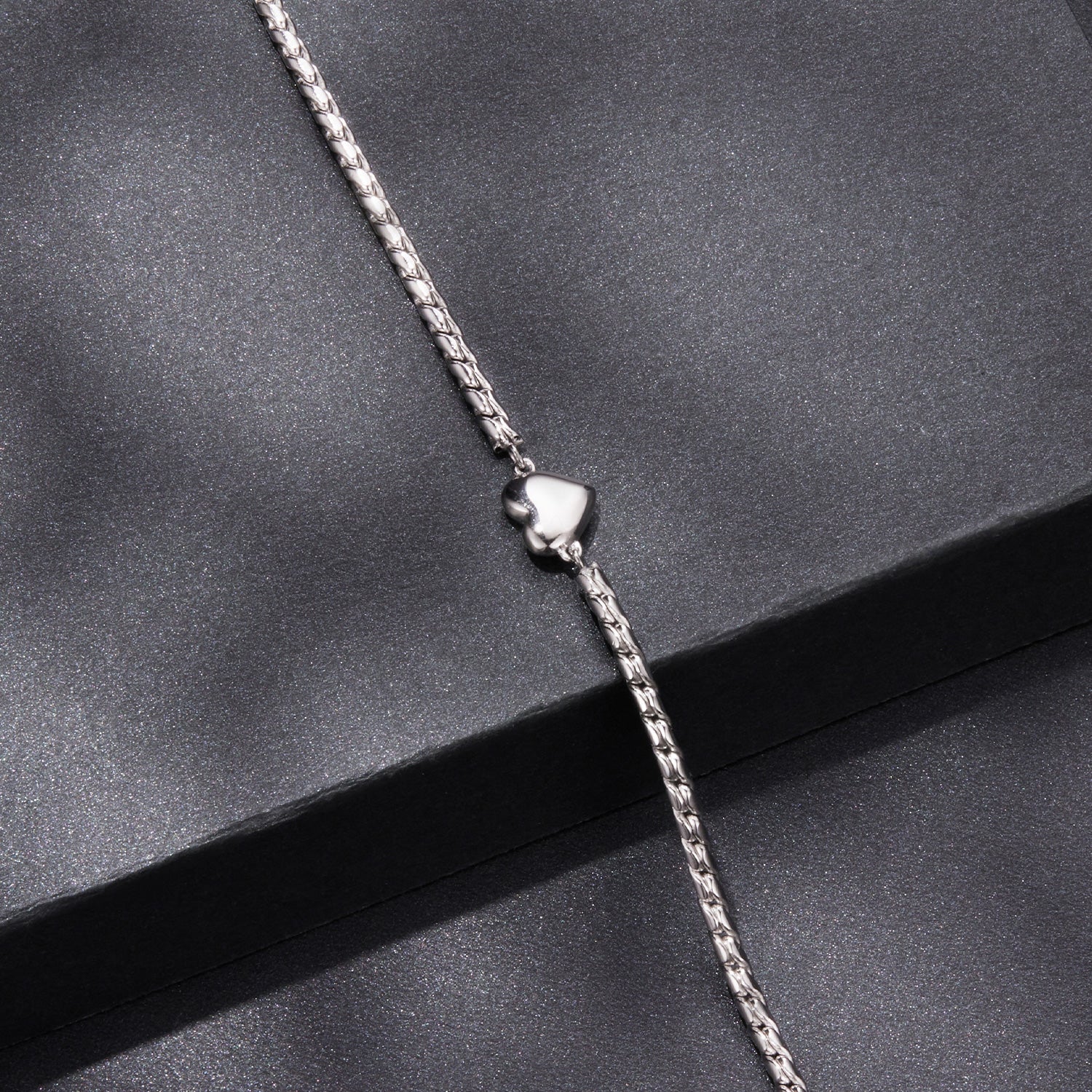 925 Sterling Silver Moissanite Heart Bracelet for Women by Bids.com, silver chain length 15+6cm on Tampa Home & Garden Store