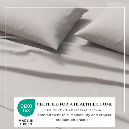 Heathered Jersey and Cotton Blend Bed Sheets
