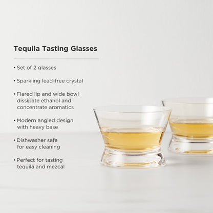 New Set of Crystal Tequila Tasting Glasses