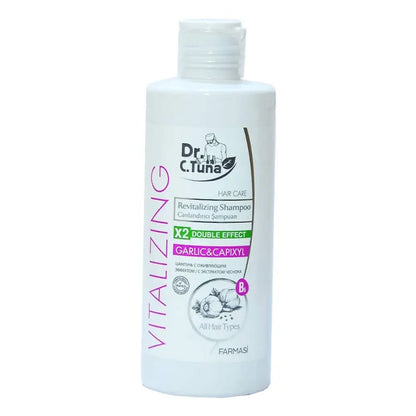 Dr C Tuna Vitalizing Garlic & Capixyl Shampoo 225 ml bottle white by Beauty Care Bag on Tampa Home & Garden Store