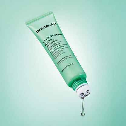 Dr.FORHAIR Phyto Therapy Hydro Serum hair serum tube, green 60ml, dripping serum on Tampa Home & Garden Store