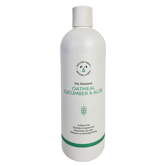Dr. Theo's Dog Shampoo – Oatmeal, Cucumber & Aloe (16 oz) - Tampa Home & Garden Store
