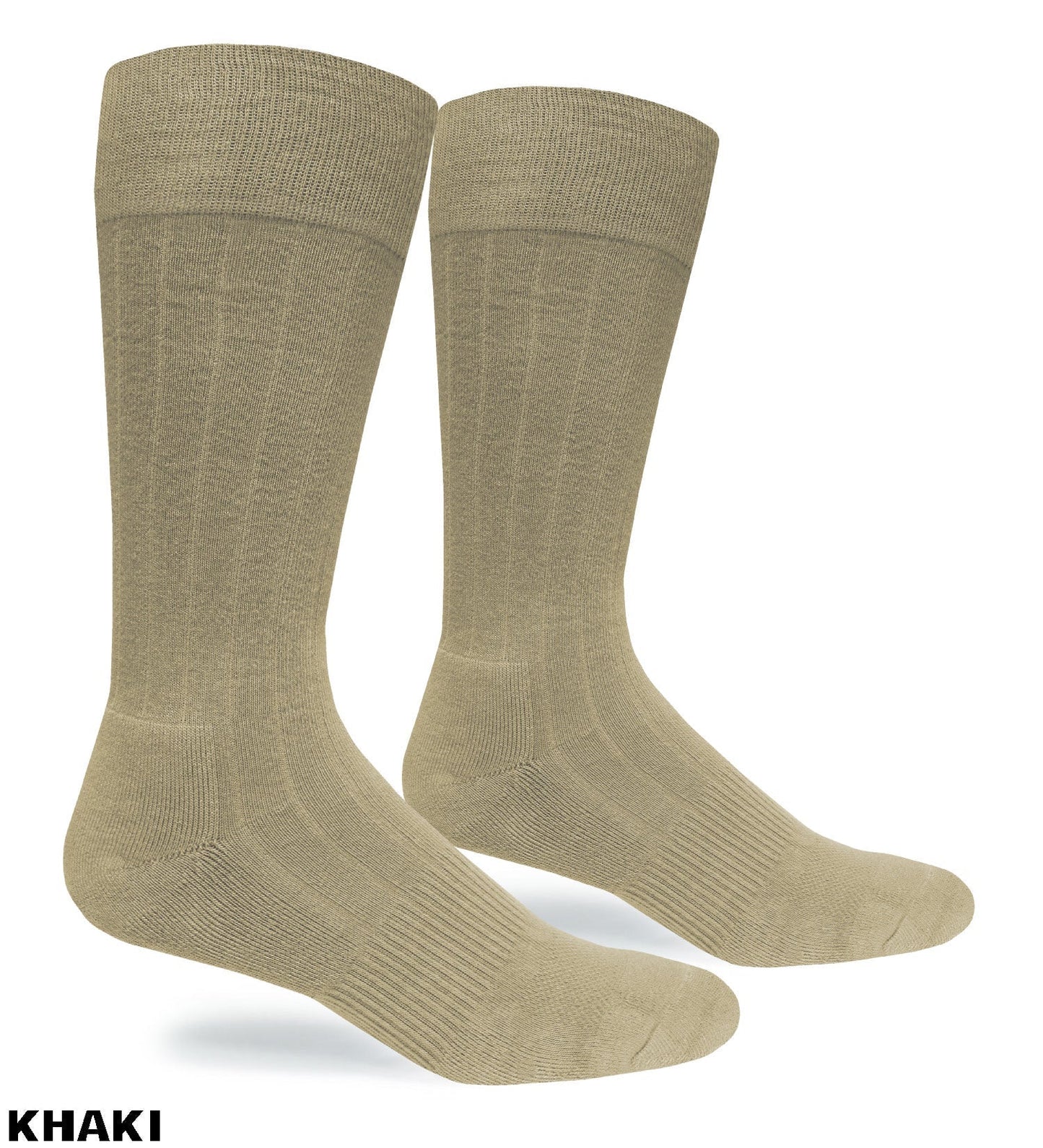 DRESS Garrison knee-high sock pair in khaki military style by Covert Threads on Tampa Home & Garden Store