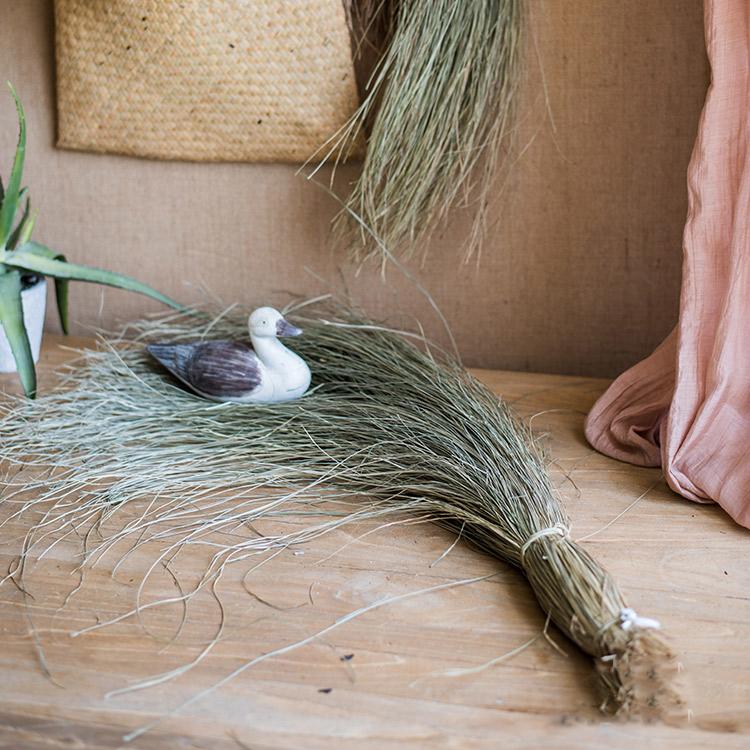 Artificial Faux Dried Grass Bundle RusticReach gray-green wispy blades on Tampa Home & Garden Store