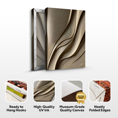 Canvas Print Drifted Elegance by Tailored Canvases Crafting Canvas in warm beige tones on Tampa Home & Garden Store